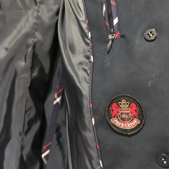 Pendleton navy blue size 14 trench coat - Picture 7 of 7